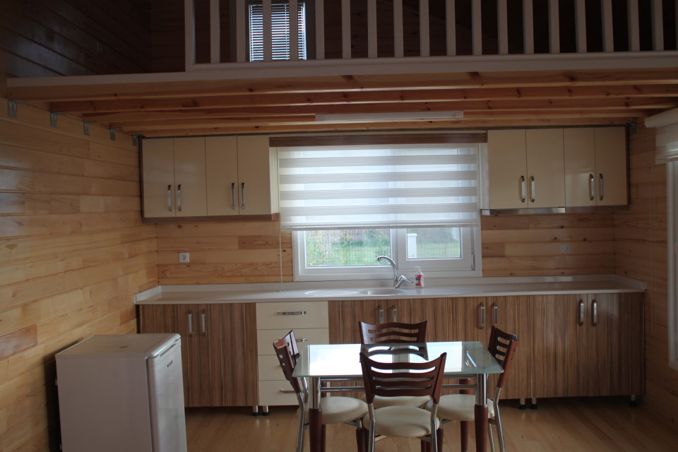 Şömineli Ahşap Ev Modeli Kuloğlu Ahşap