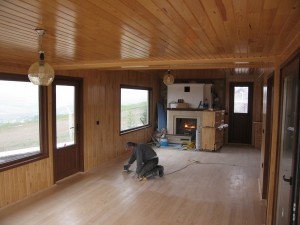 Şömineli Ahşap Ev Bakımı