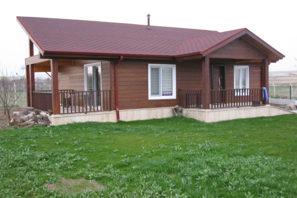 modern ahşap ev